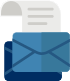 Cartoon image of an envelope.