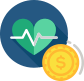 Cartoon image of a heart with an EKG line going thru it.