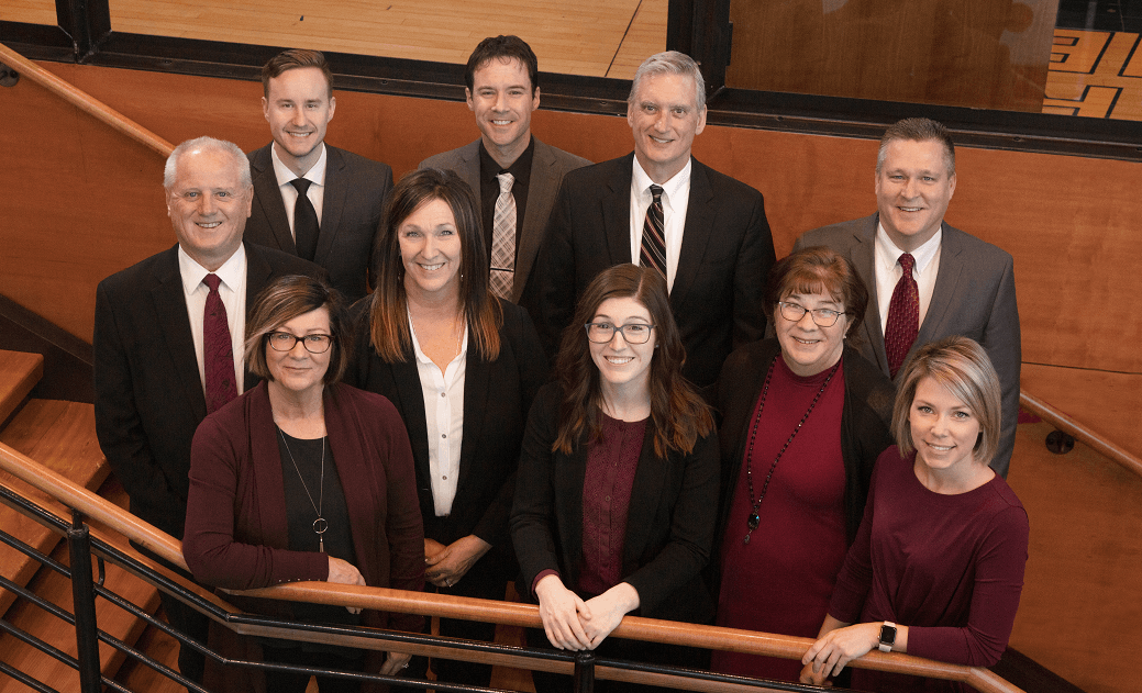 Group photo of trust department new hires.